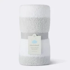 Chenille Stripe Baby Blanket - Gray And White Stripes - Cloud Island™ -Cloud Island Outlet Store GUEST 0324882f 509f 4a9b ba22 358ea19cbf70