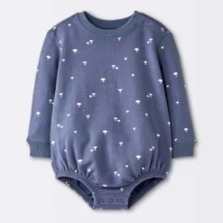 Baby Boys' Mushroom Sweatshirt Romper - Cloud Island™ Navy Blue -Cloud Island Outlet Store GUEST 042bc1a3 ccf6 4987 9b91 e0b60de6016f