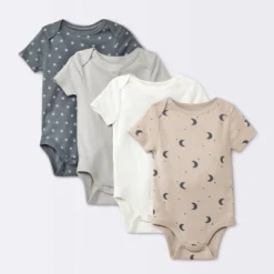 Baby 4pk Short Sleeve Moons Bodysuit - Cloud Island™ Gray 7 Baby 4pk Short Sleeve Moons Bodysuit - Cloud Island™ Gray -Cloud Island Outlet Store GUEST 093754ce 9110 4e9b 81bc 493ecb1be3c2
