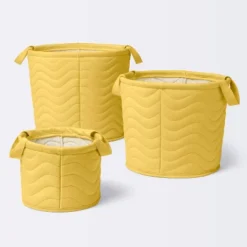 Quilted Fabric Medium Round Storage Basket - Yellow - Cloud Island™ 5 Quilted Fabric Medium Round Storage Basket - Yellow - Cloud Island™ -Cloud Island Outlet Store GUEST 0b733d0a 2113 4887 b178 9085c321a75c 1