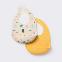 Silicone Bibs - 2pk - Shapes/Yellow - Cloud Island™ -Cloud Island Outlet Store GUEST 0d0d779c 6074 40db 91fe 486ecb671846