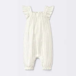 Baby Girls' Striped Gauze Long Legged Romper - Cloud Island™ Cream -Cloud Island Outlet Store GUEST 151e4b2f 1410 47a9 9ab8 33e1752119f2