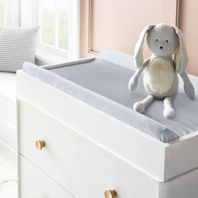 Wipeable Changing Pad Cover - Solid Heather Gray - Cloud Island™ 1 Wipeable Changing Pad Cover - Solid Heather Gray - Cloud Island™