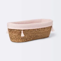 Natural Weave Oval Storage Bin With Waffle Weave Liner - Cloud Island™ -Cloud Island Outlet Store GUEST 1e6641ca 4f0e 49c7 9393 e36b79ebf5a7