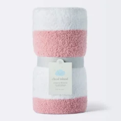 Chenille Stripe Baby Blanket - Dark Pink And White Stripe - Cloud Island™ -Cloud Island Outlet Store GUEST 1eac8331 cb46 469a af1b 7997a0ff89ee