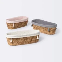 Natural Weave Oval Storage Bin With Waffle Weave Liner - Cloud Island™ -Cloud Island Outlet Store GUEST 290cd034 f4d7 4299 823d 2ffe34079b0e
