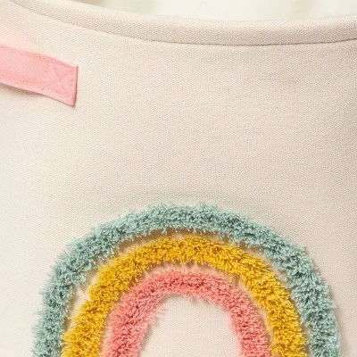 Tufted Canvas Storage Bin - Cloud Island™ Pink L 2 Tufted Canvas Storage Bin - Cloud Island™ Pink L - Image 2