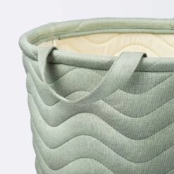 Quilted Fabric Large Round Storage Basket - Green - Cloud Island™ 4 Quilted Fabric Large Round Storage Basket - Green - Cloud Island™ -Cloud Island Outlet Store GUEST 35d346f0 847a 4b00 b196 a6bc39874301