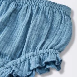 Baby Girls' 2pc Embroidered Floral Gauze Top & Bottom Set - Cloud Island™ Blue -Cloud Island Outlet Store GUEST 471a329b 96d6 40ac 93d8 49ee0b195956