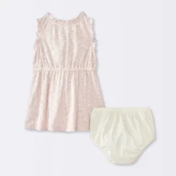 Baby Girls' Floral Printed Dress - Cloud Island™ Cream -Cloud Island Outlet Store GUEST 5c8f215d 78f8 4a4a a7c8 08922a2d12a7