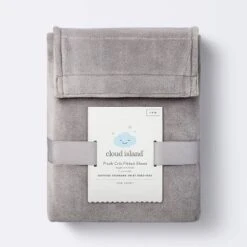 Plush Polyester Spandex Fitted Crib Sheet - Solid Gray - Cloud Island™ 5 Plush Polyester Spandex Fitted Crib Sheet - Solid Gray - Cloud Island™ -Cloud Island Outlet Store GUEST 66f72d53 97b8 4ef0 a7ab 2d89750198d3