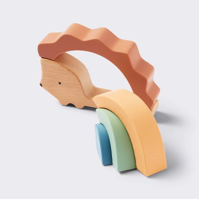 Silicone Toy - Hedgehog Stacker - Cloud Island™ 2 Silicone Toy - Hedgehog Stacker - Cloud Island™ - Image 2