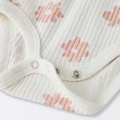 Baby 2pc Floral Wide Ribbed Top & Bottom Set - Cloud Island™ Cream -Cloud Island Outlet Store GUEST 725b7dae 93aa 4521 be43 39682c4a245a