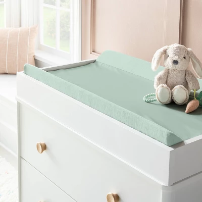 Wipeable Changing Pad Cover - Solid Sage Green - Cloud Island™ 1 Wipeable Changing Pad Cover - Solid Sage Green - Cloud Island™
