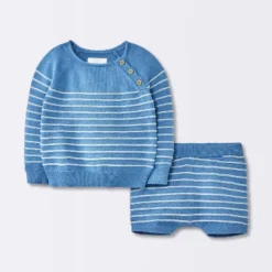 Baby Boys' Striped Sweater Set - Cloud Island™ Blue -Cloud Island Outlet Store GUEST 7aae24ea 68dc 4b2c 8b48 9df674b887f8