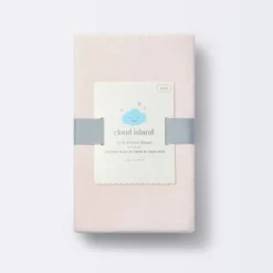Polyester Rayon Fitted Crib Sheet - Light Pink - Cloud Island™ -Cloud Island Outlet Store GUEST 81e2b0d1 5076 4cf0 bc63 3e8947fc552c