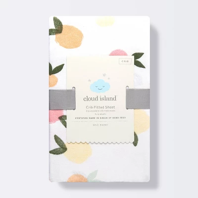 Polyester Rayon Jersey Fitted Crib Sheet - Cloud Island™ Citrus 4 Polyester Rayon Jersey Fitted Crib Sheet - Cloud Island™ Citrus - Image 4