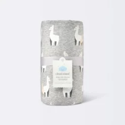 Jersey Knit Reversible Faux Fur Blanket Llamas - Cloud Island™ Blue/White -Cloud Island Outlet Store GUEST 89073436 24a2 433a a9a5 566b5c2024ab