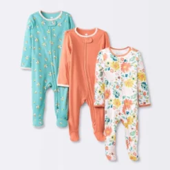 Baby Girls' 3pk Tight Fit Zip-Up Sleep N' Play - Cloud Island™ -Cloud Island Outlet Store GUEST 8e1a68bb f8ca 4f42 8db5 f3be79f33ab5