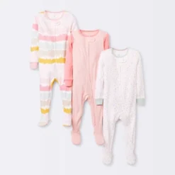 Baby Girls' 3pk Tight Fit Zip-Up Sleep N' Play - Cloud Island™ -Cloud Island Outlet Store GUEST 94b647b5 692f 4f50 8755 4b10b31fbc94 1