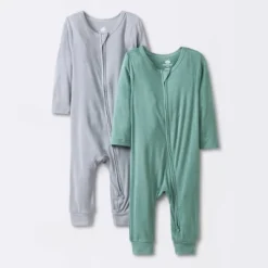 Baby Boys' 2pk Premium Romper - Cloud Island™ Green -Cloud Island Outlet Store GUEST 99394d4b a20b 4725 a38e 09108bbd052a