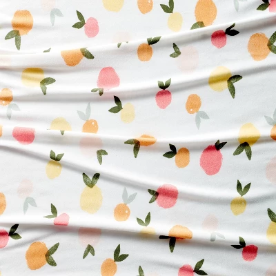 Polyester Rayon Fitted Crib Sheet - Citrus - Cloud Island™ 2 Polyester Rayon Fitted Crib Sheet - Citrus - Cloud Island™ - Image 2