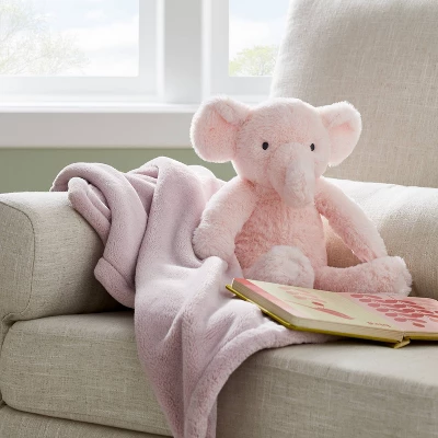 Plush Blanket With Soft Toy - Cloud Island™ Pink Elephant 1 Plush Blanket With Soft Toy - Cloud Island™ Pink Elephant