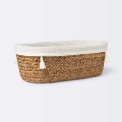 Natural Weave Oval Storage Bin With Waffle Weave Liner - Cloud Island™ -Cloud Island Outlet Store GUEST a3de4f61 51cd 4f96 91ff 73a5dc516147