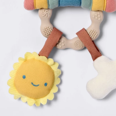Handheld Plush Rattle Baby Toy - Rainbow - Cloud Island™ 2 Handheld Plush Rattle Baby Toy - Rainbow - Cloud Island™ - Image 2