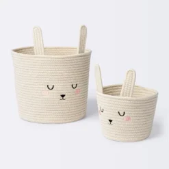 Coiled Rope Small Round Storage Basket - Rabbit - Cloud Island™ -Cloud Island Outlet Store GUEST af7f0e09 bdf8 4734 a3ec 70dd06adeeb5