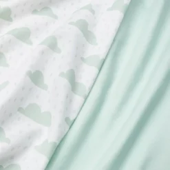 Fitted Crib Sheet - Cloud Island™ - Clouds/Mint - 2pk