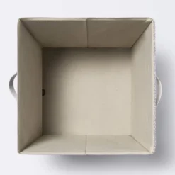 Tufted Canvas 13"x13" Storage Cube - Cloud Island™ Gray/Cream -Cloud Island Outlet Store GUEST c67d35c4 db01 4dd6 aaf7 bf1269979386