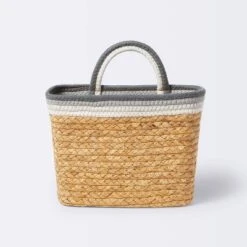 Wall Hanging Natural Woven Basket With Coiled Rope Handle - Cloud Island™ -Cloud Island Outlet Store GUEST d3402a74 bf8b 4a33 bac7 73e06cbb8ee2