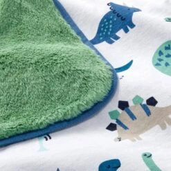 Jersey Knit Reversible Faux Fur Blanket Dinos - Cloud Island™ Blue/Green -Cloud Island Outlet Store GUEST e0bac5cc 84de 4b21 ae34 72267121a85f