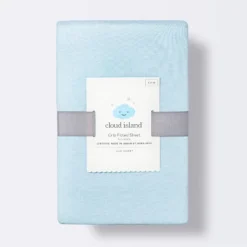 Polyester Rayon Fitted Crib Sheet - Solid Blue - Cloud Island™ -Cloud Island Outlet Store GUEST e1c97adf a462 4d2b 90a9 3876d6b7c9b1