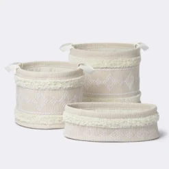 Tufted Fabric Medium Round Storage Basket - Khaki And Cream - Cloud Island™ 5 Tufted Fabric Medium Round Storage Basket - Khaki And Cream - Cloud Island™ -Cloud Island Outlet Store GUEST e2afc7f2 506d 4734 b8ca 23bee32bd3dd 1