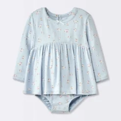 Baby Girls' Floral Skirted Bodysuit - Cloud Island™ Blue -Cloud Island Outlet Store GUEST e32c537b 8692 4393 b4a1 342f07f2fe18
