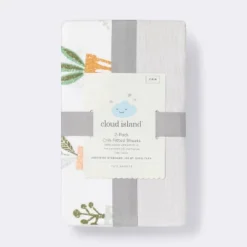 Fitted Crib Sheet - Cloud Island™ - Plants/Gray - 2pk -Cloud Island Outlet Store GUEST e606f6e1 46cd 488a bc7b a485363d4c3c