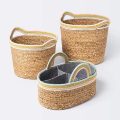 Natural Woven Round Storage Bin With Coiled Rope Handle - Cloud Island™ L 5 Natural Woven Round Storage Bin With Coiled Rope Handle - Cloud Island™ L -Cloud Island Outlet Store GUEST f2c0b681 df2b 4431 8e48 9cfc420789b9