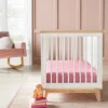 Polyester Rayon Fitted Crib Sheet - Solid Mauve - Cloud Island™