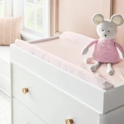 Cloud Island Outlet Store 27 Wipeable Changing Pad Cover - Solid Pink - Cloud Island™