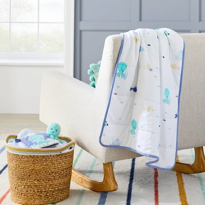 Natural Woven Round Storage Bin With Coiled Rope Handle - Cloud Island™ L 1 Natural Woven Round Storage Bin With Coiled Rope Handle - Cloud Island™ L